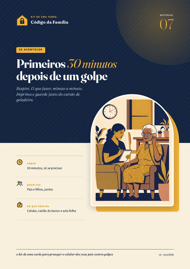 Página do kit: Primeiros 30 minutos